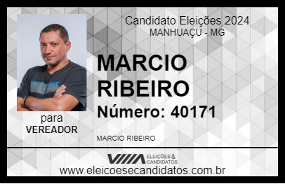 Candidato MARCIO RIBEIRO 2024 - MANHUAÇU - Eleições