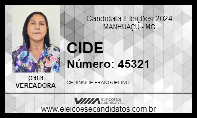 Candidato CIDE 2024 - MANHUAÇU - Eleições