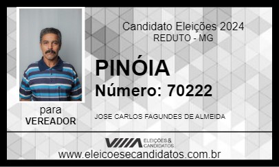 Candidato PINÓIA 2024 - REDUTO - Eleições