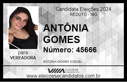 Candidato ANTÔNIA GOMES  2024 - REDUTO - Eleições