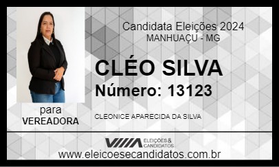 Candidato CLÉO SILVA 2024 - MANHUAÇU - Eleições