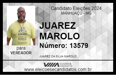 Candidato JUAREZ MAROLO 2024 - MANHUAÇU - Eleições