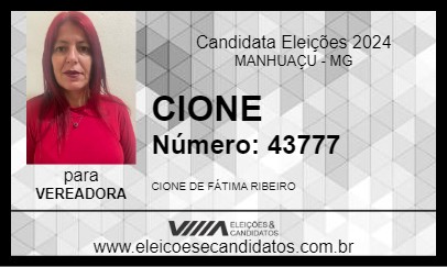 Candidato CIONE 2024 - MANHUAÇU - Eleições