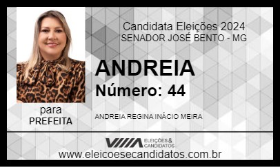 Candidato ANDREIA 2024 - SENADOR JOSÉ BENTO - Eleições