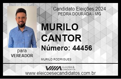 Candidato MURILO CANTOR 2024 - PEDRA DOURADA - Eleições