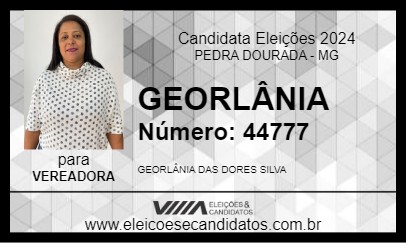 Candidato GEORLÂNIA 2024 - PEDRA DOURADA - Eleições