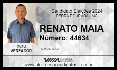 Candidato RENATO MAIA 2024 - PEDRA DOURADA - Eleições