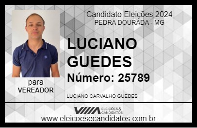 Candidato LUCIANO GUEDES 2024 - PEDRA DOURADA - Eleições