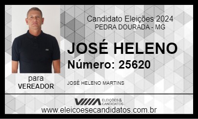 Candidato JOSÉ HELENO 2024 - PEDRA DOURADA - Eleições