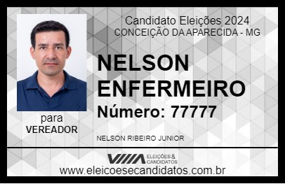 Candidato NELSON ENFERMEIRO 2024 - CONCEIÇÃO DA APARECIDA - Eleições