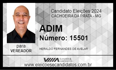 Candidato ADIM 2024 - CACHOEIRA DA PRATA - Eleições