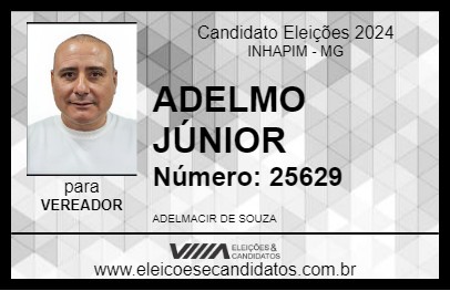 Candidato ADELMO JÚNIOR 2024 - INHAPIM - Eleições