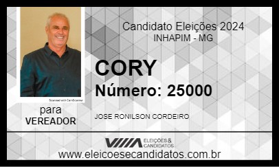 Candidato CORY 2024 - INHAPIM - Eleições