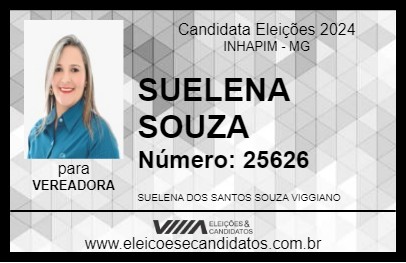 Candidato SUELENA SOUZA 2024 - INHAPIM - Eleições