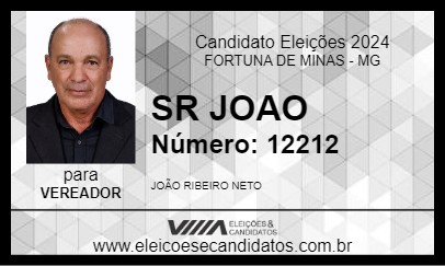 Candidato SR JOAO 2024 - FORTUNA DE MINAS - Eleições