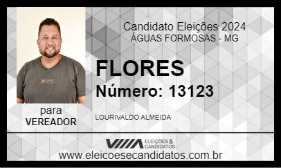 Candidato FLORES 2024 - ÁGUAS FORMOSAS - Eleições