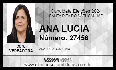 Candidato ANA LUCIA 2024 - SANTA RITA DO SAPUCAÍ - Eleições