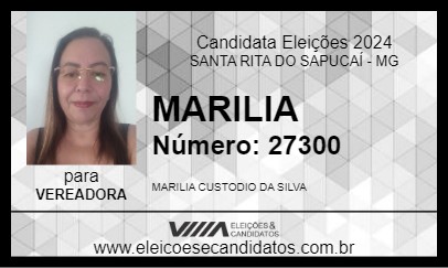 Candidato MARILIA 2024 - SANTA RITA DO SAPUCAÍ - Eleições