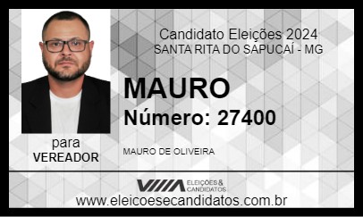 Candidato MAURO 2024 - SANTA RITA DO SAPUCAÍ - Eleições