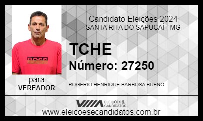 Candidato TCHE 2024 - SANTA RITA DO SAPUCAÍ - Eleições