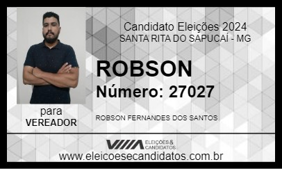 Candidato ROBSON 2024 - SANTA RITA DO SAPUCAÍ - Eleições