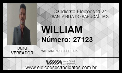 Candidato WILLIAM 2024 - SANTA RITA DO SAPUCAÍ - Eleições