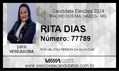 Candidato RITA DIAS 2024 - RIACHO DOS MACHADOS - Eleições