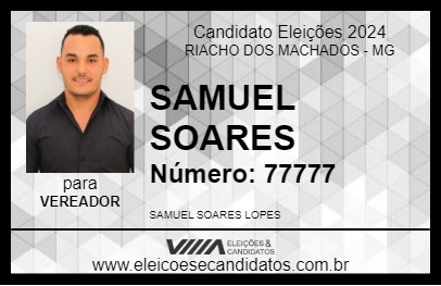 Candidato SAMUEL SOARES 2024 - RIACHO DOS MACHADOS - Eleições