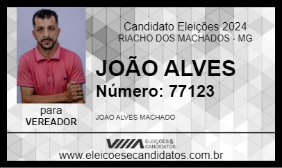 Candidato JOÃO ALVES 2024 - RIACHO DOS MACHADOS - Eleições