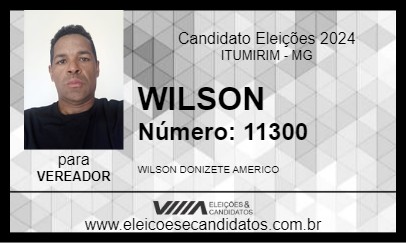 Candidato WILSON 2024 - ITUMIRIM - Eleições