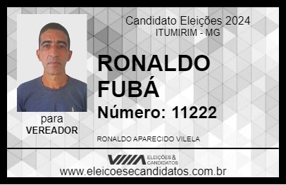 Candidato RONALDO FUBÁ 2024 - ITUMIRIM - Eleições