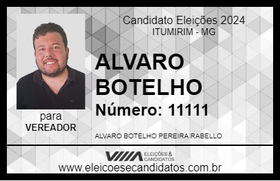 Candidato ALVARO BOTELHO 2024 - ITUMIRIM - Eleições