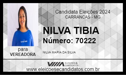 Candidato NILVA TIBIA 2024 - CARRANCAS - Eleições