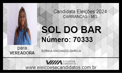 Candidato SOL DO BAR 2024 - CARRANCAS - Eleições