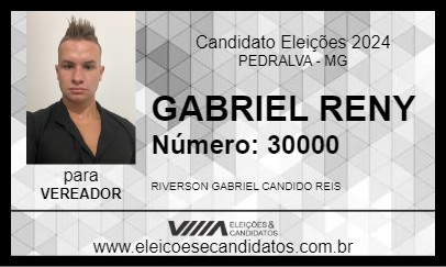 Candidato GABRIEL RENY 2024 - PEDRALVA - Eleições