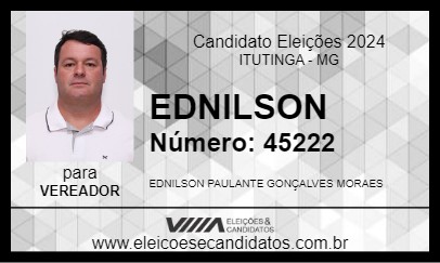 Candidato EDNILSON 2024 - ITUTINGA - Eleições