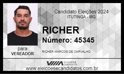 Candidato RICHER 2024 - ITUTINGA - Eleições