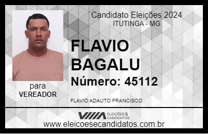 Candidato FLAVIO BAGALU 2024 - ITUTINGA - Eleições