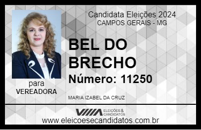 Candidato BEL DO BRECHO 2024 - CAMPOS GERAIS - Eleições