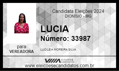 Candidato LUCIA 2024 - DIONÍSIO - Eleições