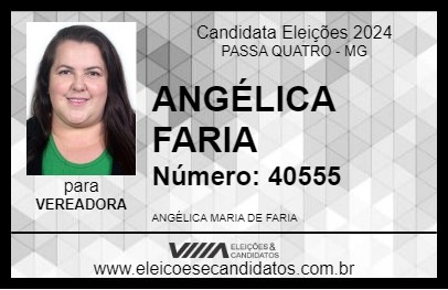 Candidato ANGÉLICA FARIA 2024 - PASSA QUATRO - Eleições