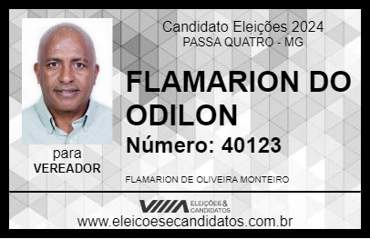 Candidato FLAMARION DO ODILON 2024 - PASSA QUATRO - Eleições