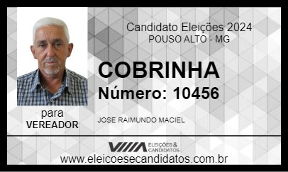 Candidato COBRINHA 2024 - POUSO ALTO - Eleições