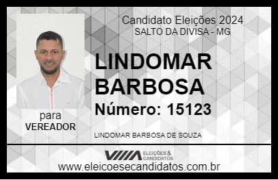 Candidato LINDOMAR BARBOSA 2024 - SALTO DA DIVISA - Eleições