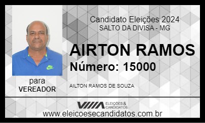 Candidato AILTON RAMOS 2024 - SALTO DA DIVISA - Eleições