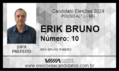 Candidato ERIK BRUNO 2024 - POUSO ALTO - Eleições