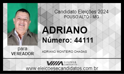 Candidato ADRIANO 2024 - POUSO ALTO - Eleições