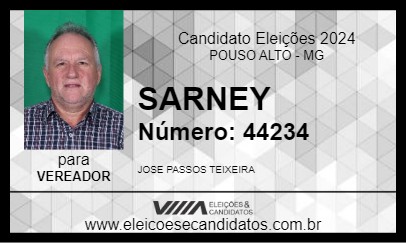 Candidato SARNEY 2024 - POUSO ALTO - Eleições