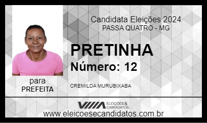 Candidato PRETINHA 2024 - PASSA QUATRO - Eleições