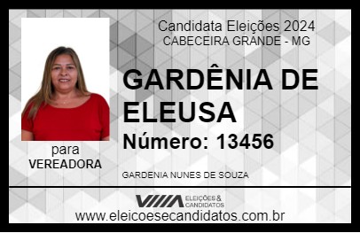 Candidato GARDÊNIA DE ELEUSA 2024 - CABECEIRA GRANDE - Eleições